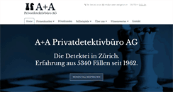 Desktop Screenshot of privateinvestigation.ch